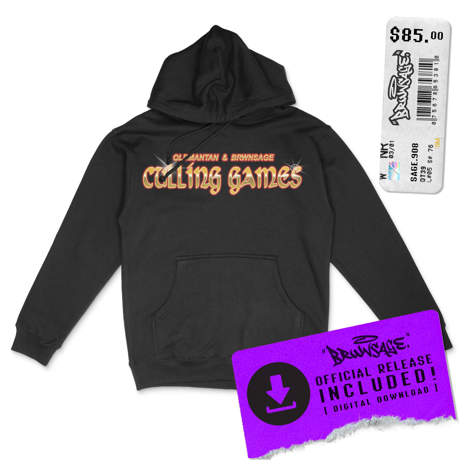"CULLING GAMES" Heavyweight Pullover Bundle [BLACK]