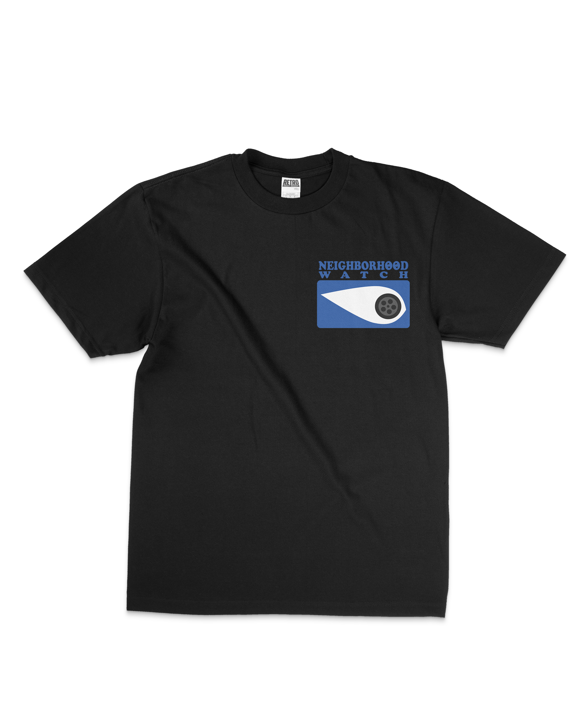 "Neighborhood Watch" Heavyweight Crop Tee [BLACK]