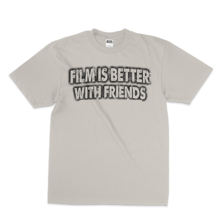 "Film is Better with Friends" Heavyweight Crop Tee [CREAM]